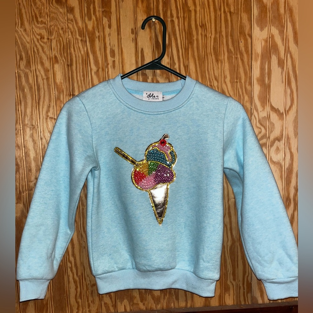 Lola and the boys Pearl ice cream sweatshirt
